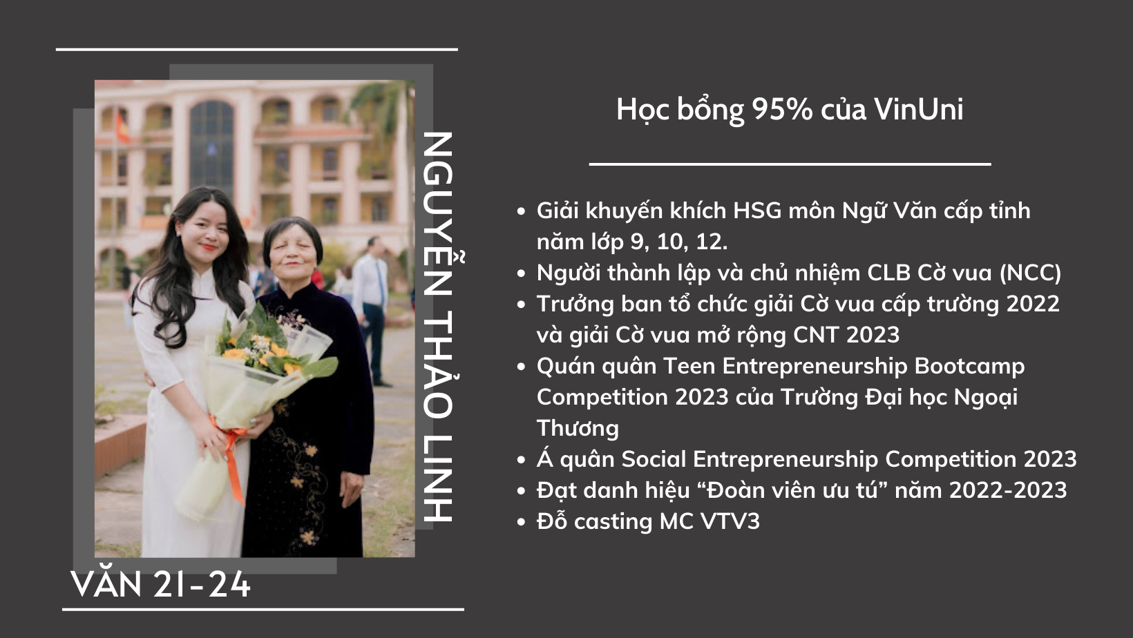 Những điều chưa được bật mí về Nguyễn Thảo Linh - cô nàng chuyên Văn “ẵm trọn” học bổng 95% của VinUni